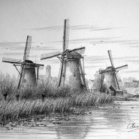 Molens Kinderdijk (zomer)
