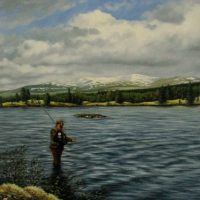 Vliegvissen in Hodalen (Noorwegen)