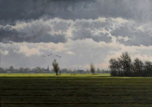 Gezicht op Brandwijk (Alblasserwaard)